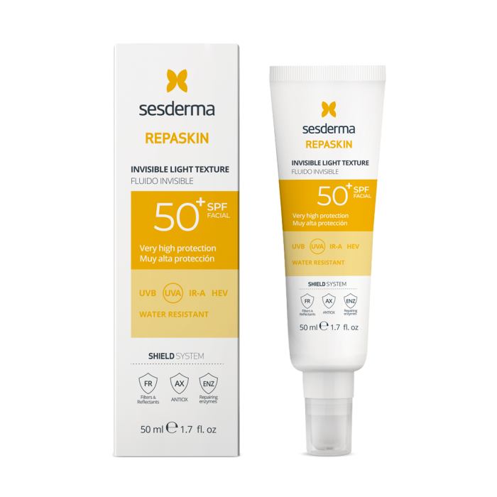 REPASKIN INVISIBLE LIGHT TEXTURE Facial sunscreen SPF50 - Солнцезащитное ср-во сверхлёгкое, 50мл