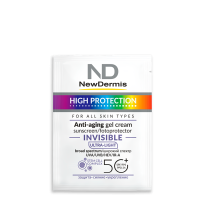 Саше NewDermis INVISIBLE Дневной омолаживающий гель-крем с невидимым финишем SPF 50+ PPD 24, 4мл - 1шт