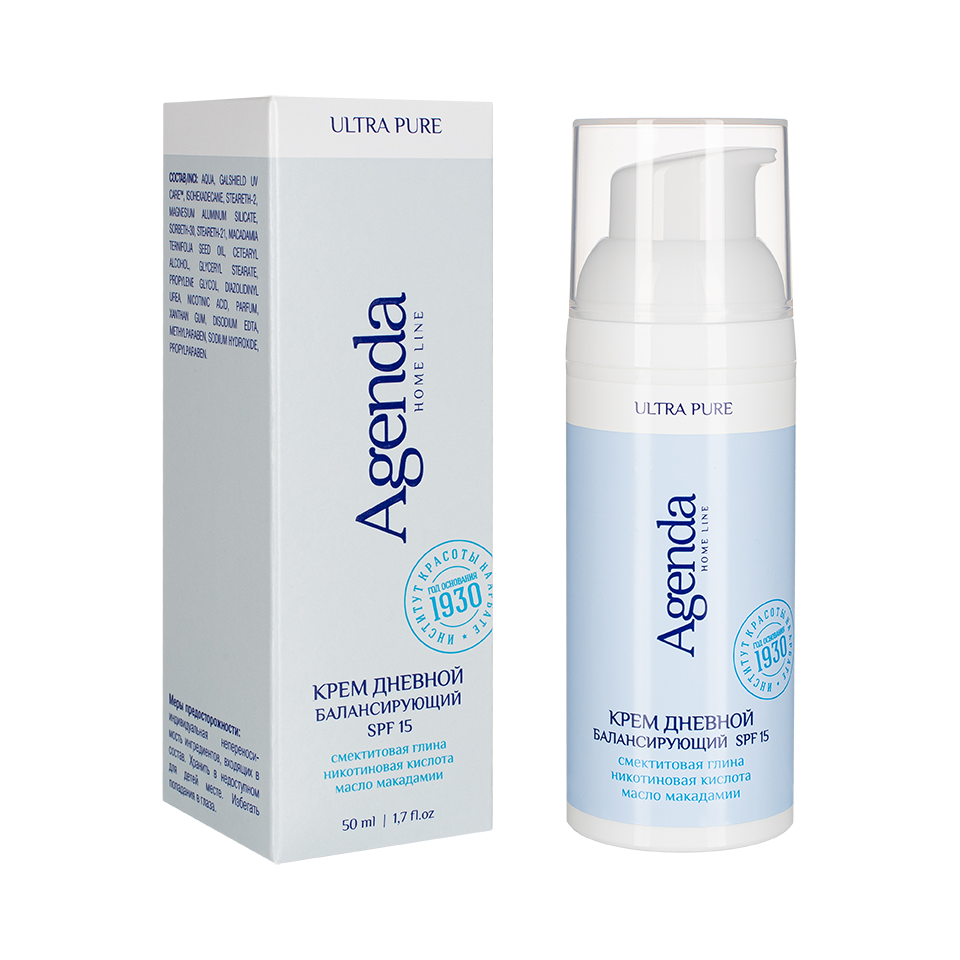 ULTRA PURE HOME LINE Крем дневной балансирующий SPF15, 50 мл