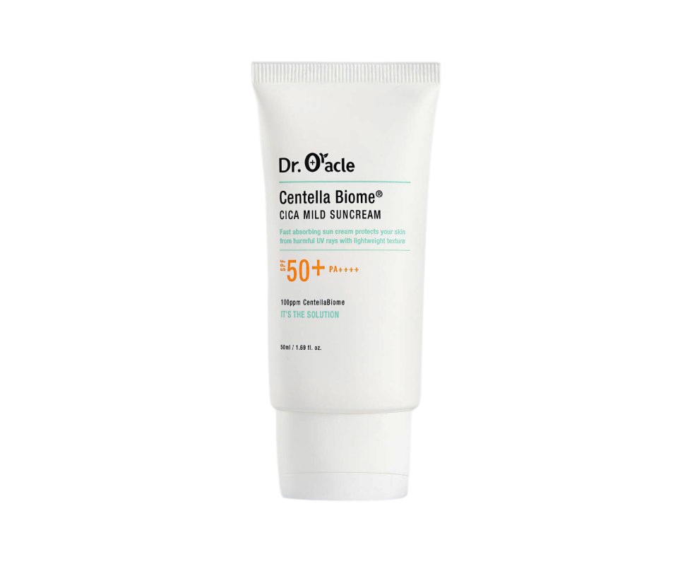 CentellaBiome Cica Mild Suncream SPF50+ Легкий солнцезащитный крем с центеллой азиатской, 50мл