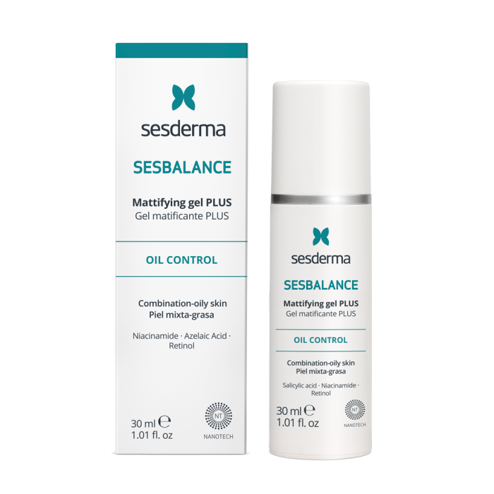 SESBALANCE Mattifying gel Plus - Гель Plus себорегулирующий с матирующим эффектом, 30мл.