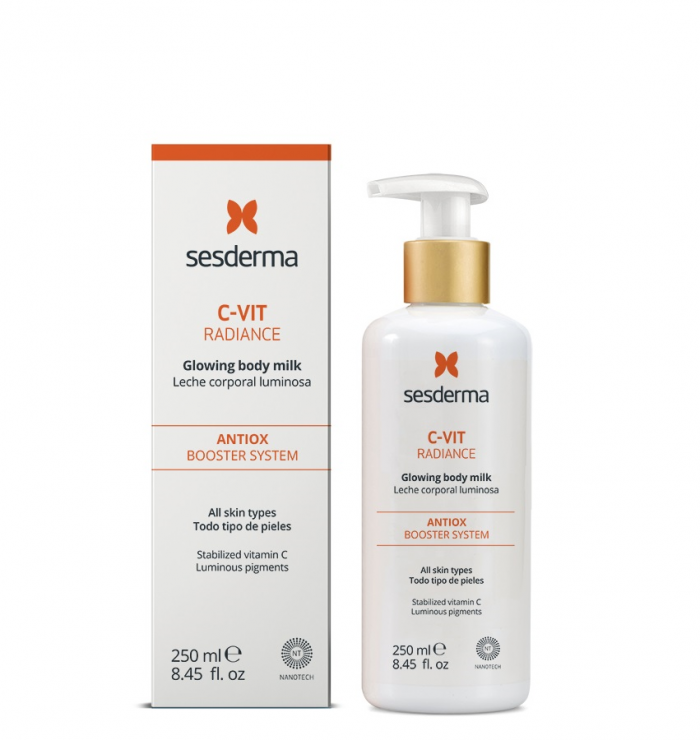 C-VIT RADIANCE Glowing body milk – Молочко для тела для сияния кожи, 250 мл