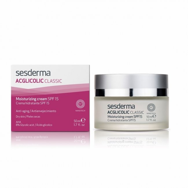 ACGLICOLIC CLASSIC Moisturizing cream SPF 15 – Крем увлажняющий с гликолевой кислотой СЗФ15,50 мл. [M]